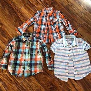 3 button down shirts